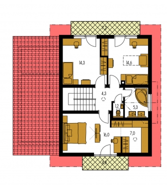 Plano de planta de la segunda planta - MERKUR 3